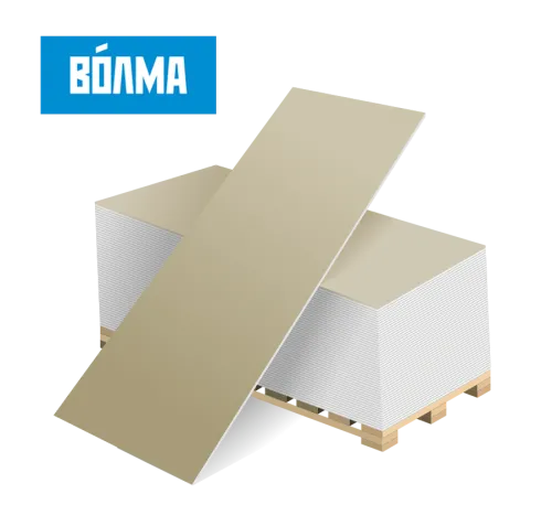 Гипсокартон ГКЛ Волма 2500x1200x9