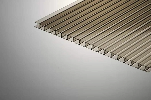 Сотовый поликарбонат КОЛИБРИ бронза 12000x2100x6 мм