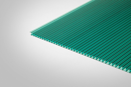 Сотовый поликарбонат КОЛИБРИ зелёный 6000x2100x10 мм
