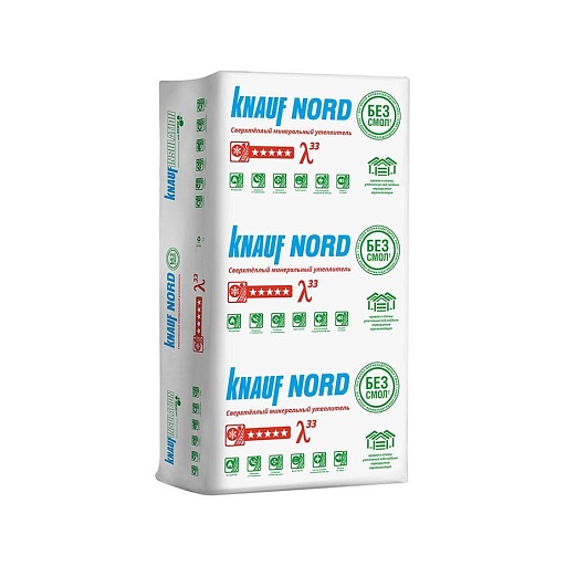 Утеплитель KNAUF NORD TS 033 1250x600x100 мм 4