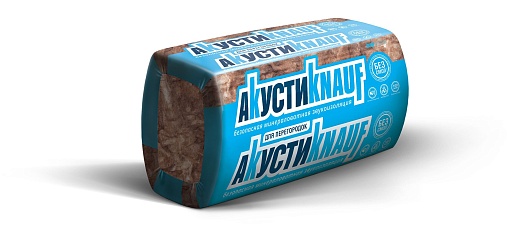 Звукоизоляция АкустиКНАУФ 1230x610x75 мм 9 кв. м